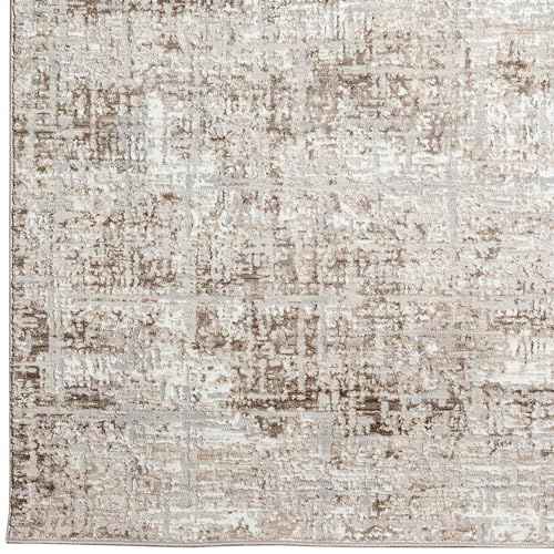Admire Home Living Lucio 1241 Transitional Striated Area Rug