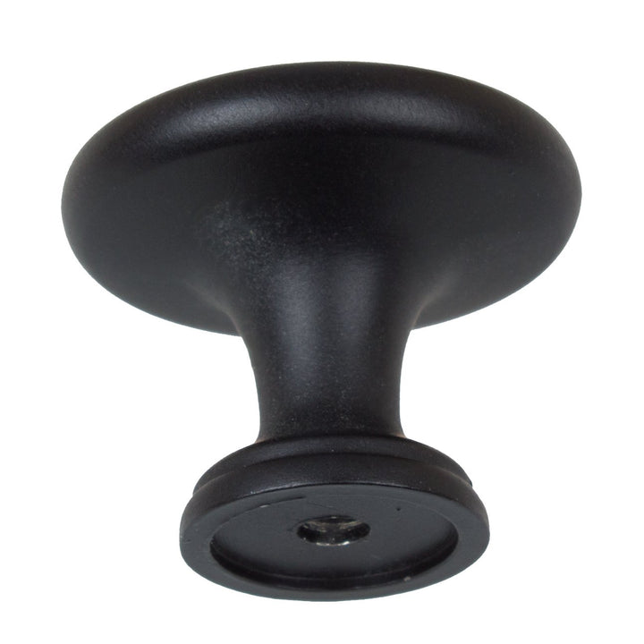 GlideRite Hardware 5415-MB-10 Classic Round Ring Cabinet Knobs 10 Pack 1.25" - Diamond Home USA