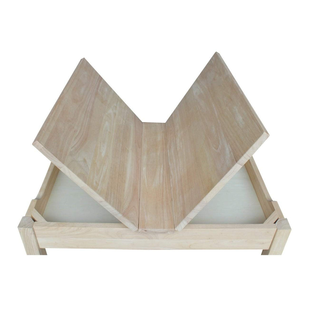 Unfinished Children's Table with Lift-top Storage Traditional Rectangle Wood - Diamond Home USA