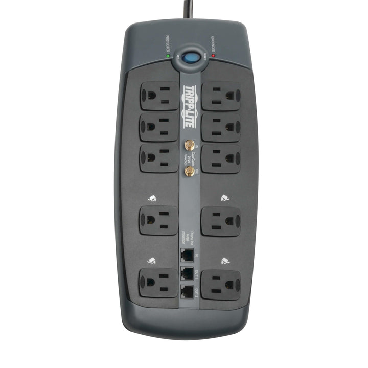 Tripp Lite Protect It! 10-Outlet Surge Protector 8 Ft. (2.43 M) Cord 3345 Joules - Diamond Home USA