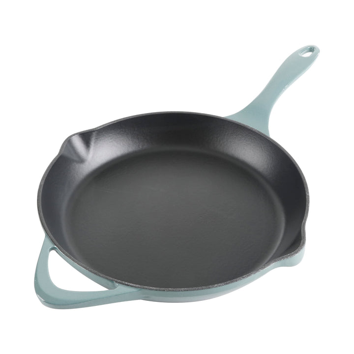 11in Enameled Cast Iron Skillet in Green