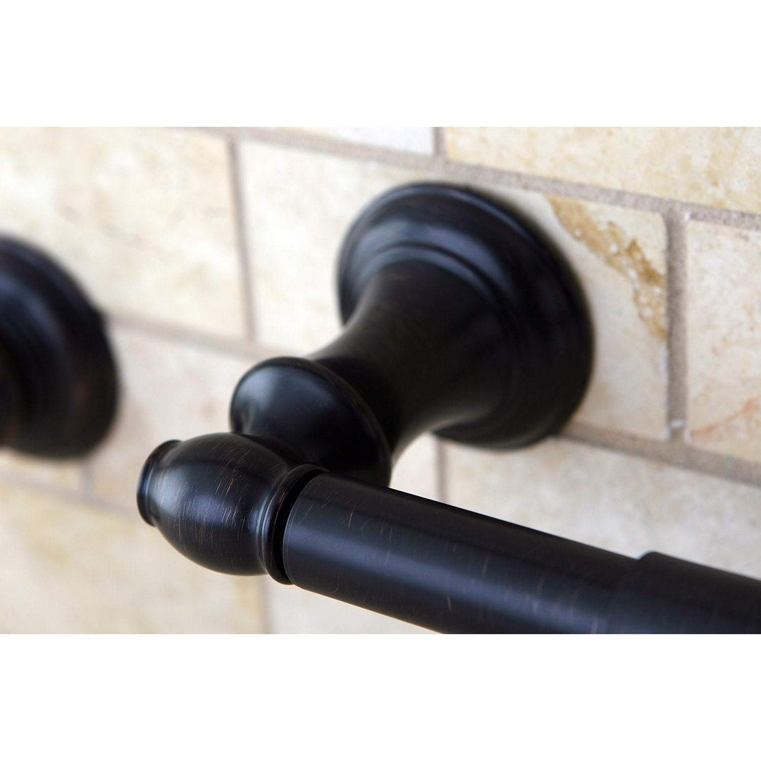 5-Piece Bathroom Accessory Set in Oil Rubbed Bronze Brown Metal Finish Rust - Diamond Home USA