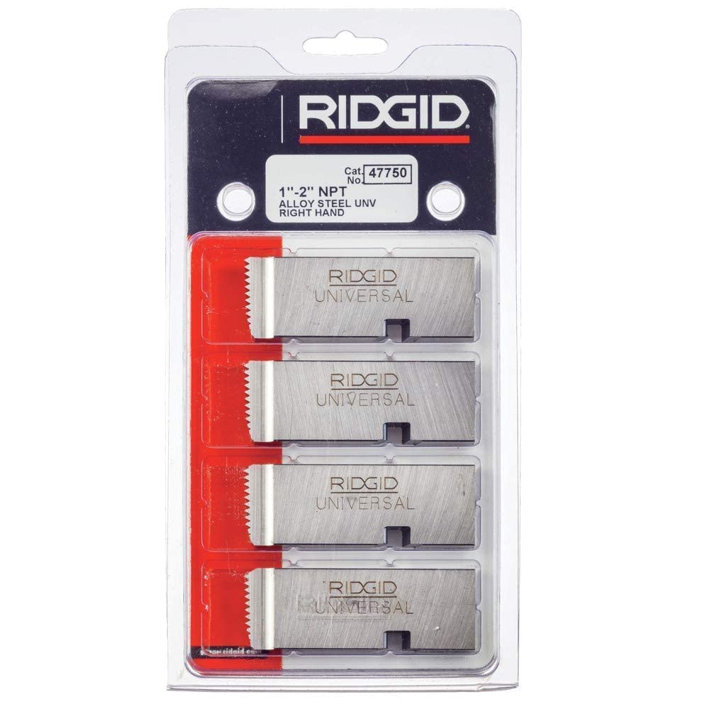 RIDGID 47750 Threading Machine Alloy NPT Pipe Dies for 1-Inch to 2-Inch - Diamond Home USA