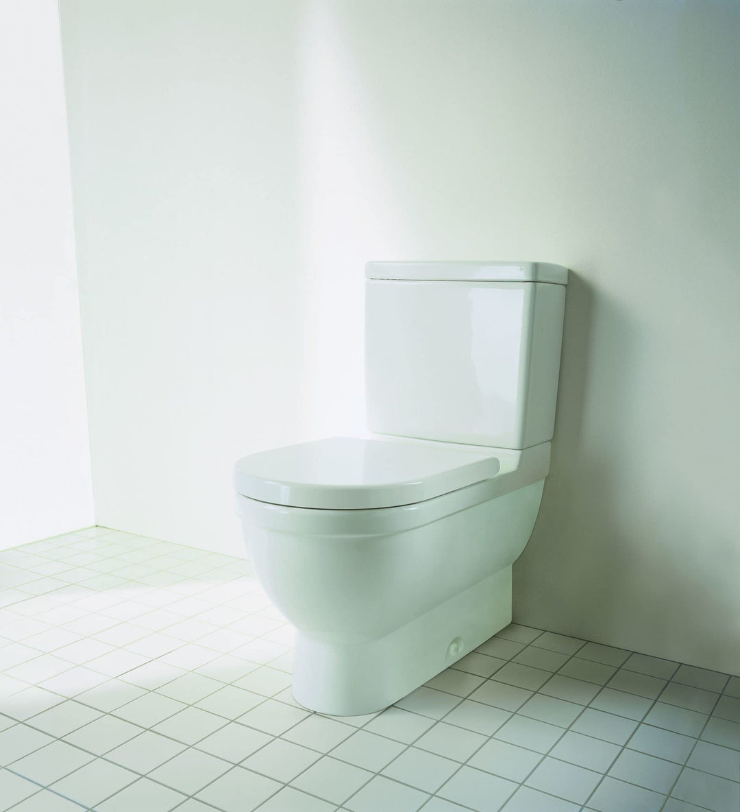 Duravit 006381 Starck 3 Elongated Closed-Front Toilet Seat - White - Diamond Home USA