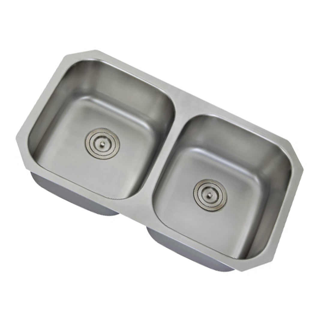 32" Classic Undermount Kitchen Sink50/50 Double Bowl Stainless Steel Sink 32'' - Diamond Home USA