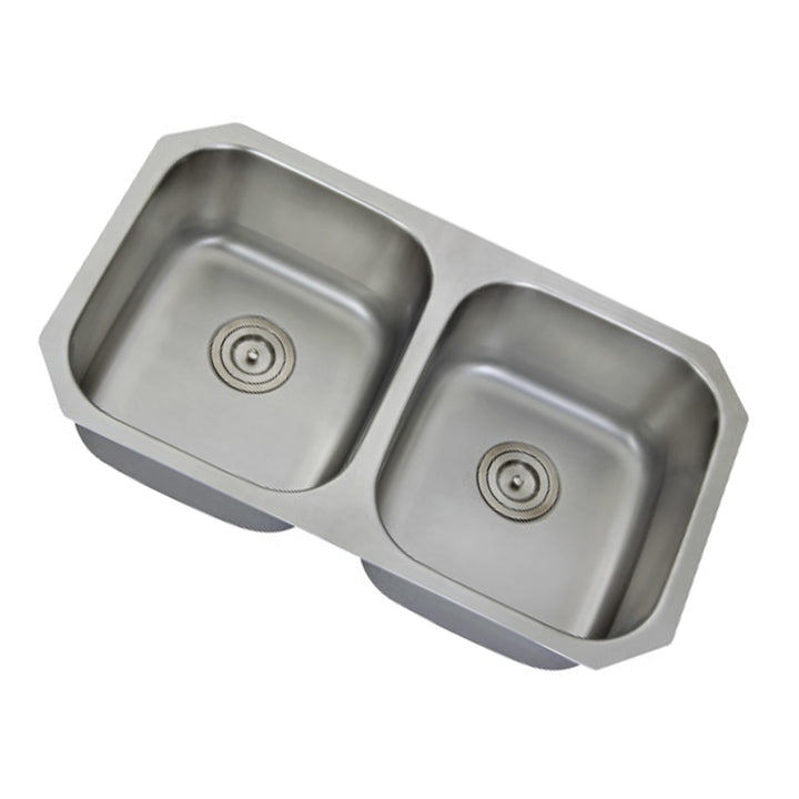 32" Classic Undermount Kitchen Sink50/50 Double Bowl Stainless Steel Sink 32'' - Diamond Home USA