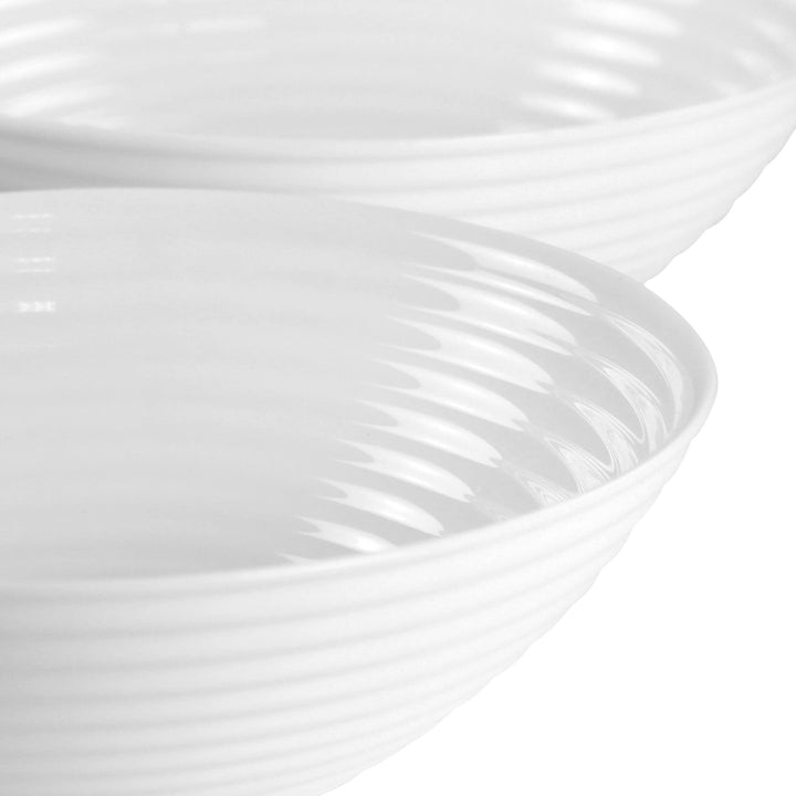 Ultra Patio 4 Piece Tempered Opal Glass Cereal Bowl Set White 7 In Solid - Diamond Home USA