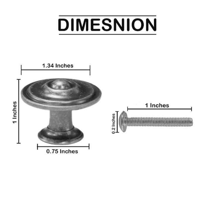 10pcs Vintage Look Drawer Knobs Dresser Knob Cabinet Hardware Rustic Kitchen Pack-10 - Diamond Home USA