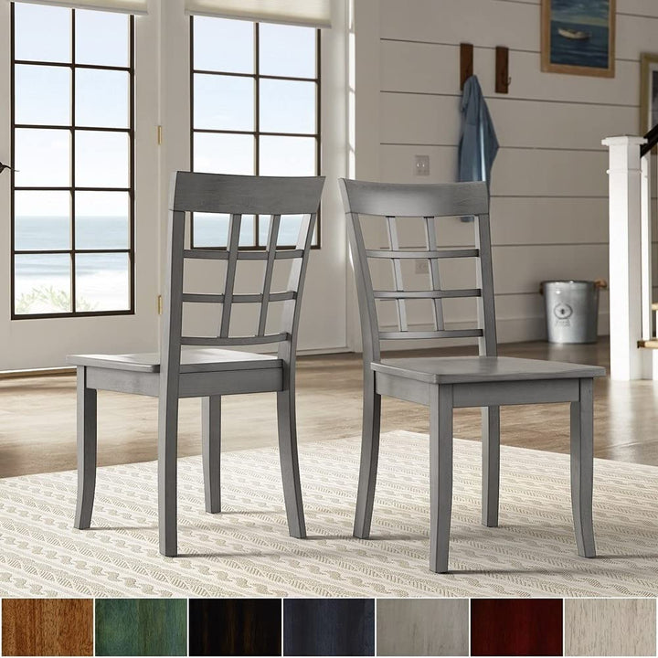 Inspire Q Wilmington II Window-Back Dining hairs (Set of 2) by lassic Dining Sage - Diamond Home USA