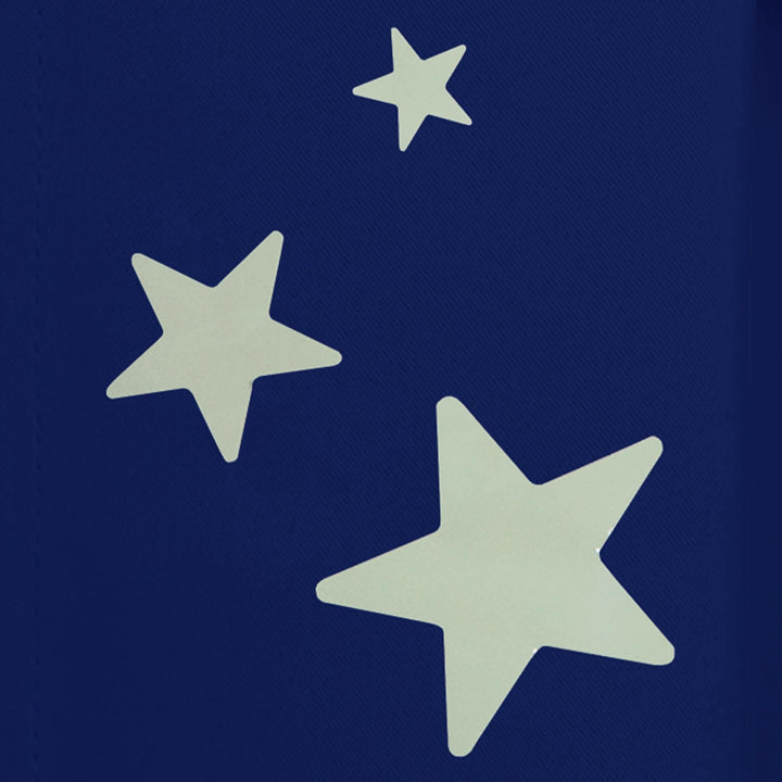 Aurora Home Keedle Doodle DIY Curtain Decoration Set with 2 Blackout Curtains - Dark