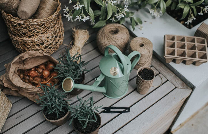 Indoor Plastic Watering Can|The HAWS The Bartley Burbler - Two Pint|Pot - Diamond Home USA