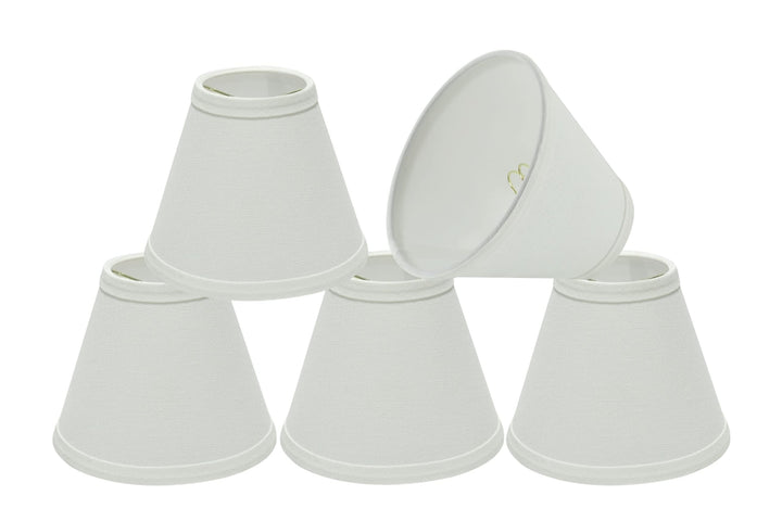 Aspen Creative 32103-5 Small Hardback Empire Shape Chandelier Clip-On Lamp Shade