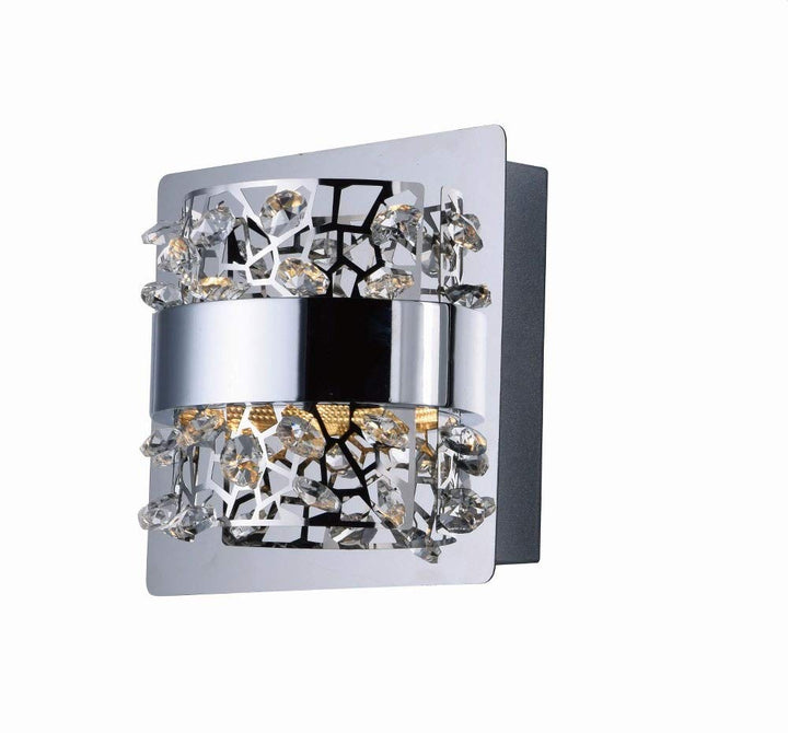 ET2 E20331-20PC Tiara Stainless Steel Band with Beveled Crystal LED Wall
