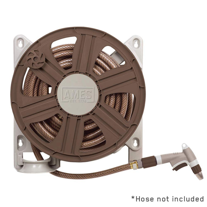 AMES 2388340 ReelEasy Side Mount Reel 100-Foot Hose Capacity - Diamond Home USA