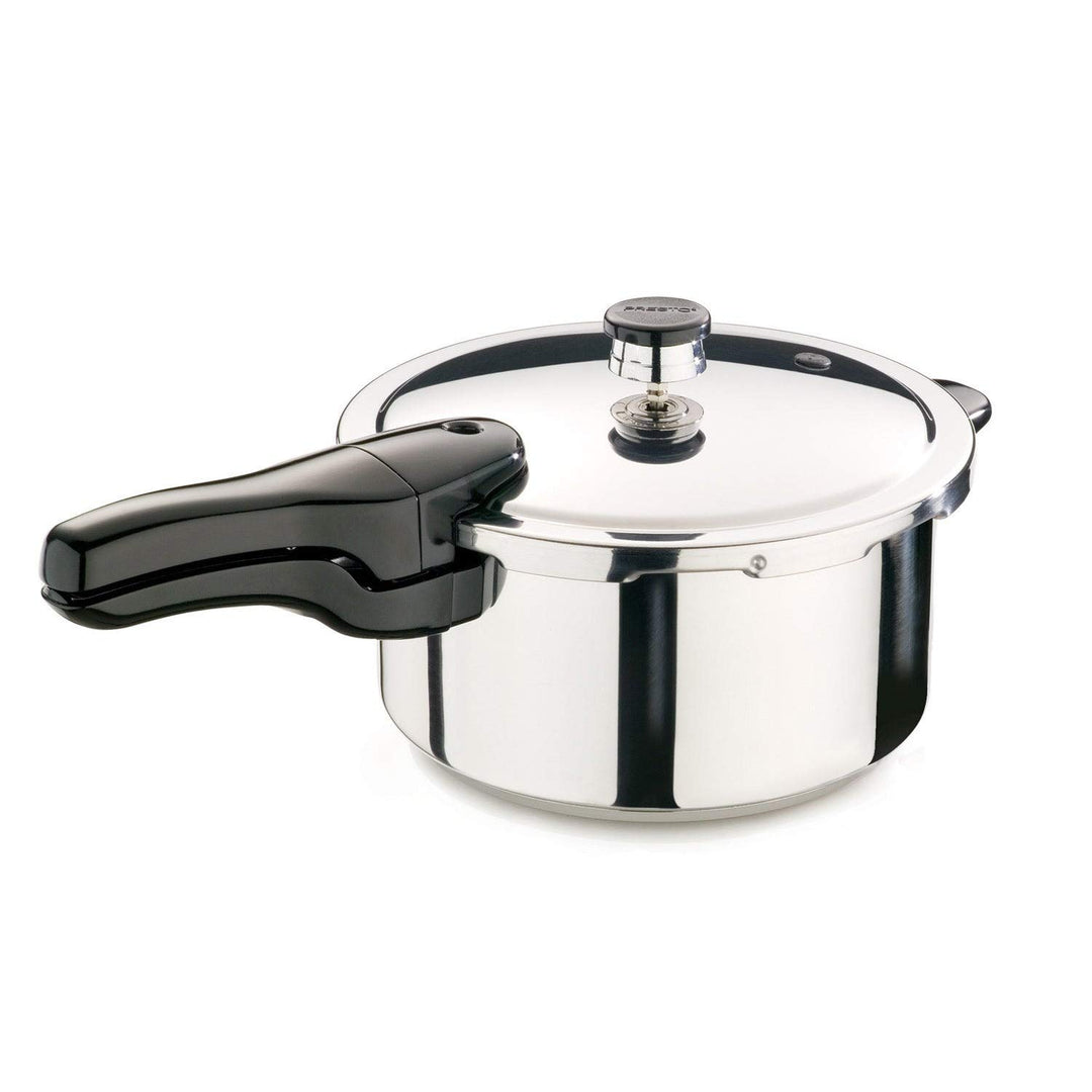 4-Quart Stainless Steel Pressure Cooker Silver Metal