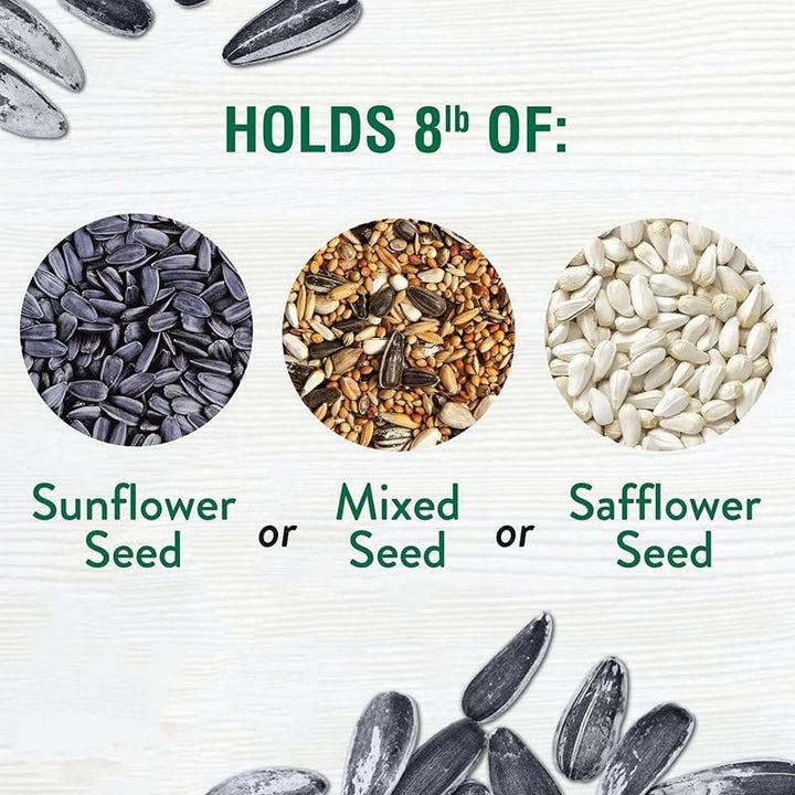 Bird Feeder with Weathervane 8 Lb Red Metal - Diamond Home USA