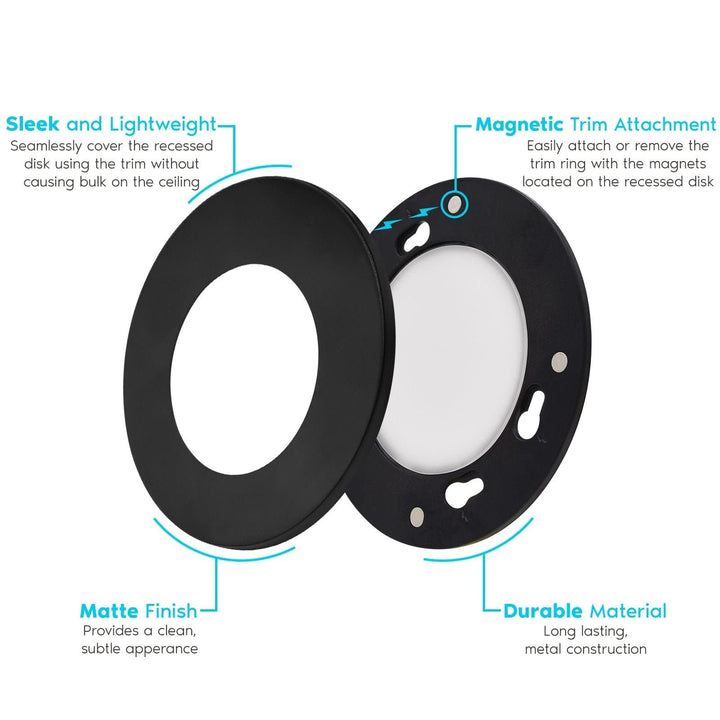 4" Led Recessed Light 5 Color Selectable Magnetic Trim Dimmable Lm Wet Rated - Diamond Home USA