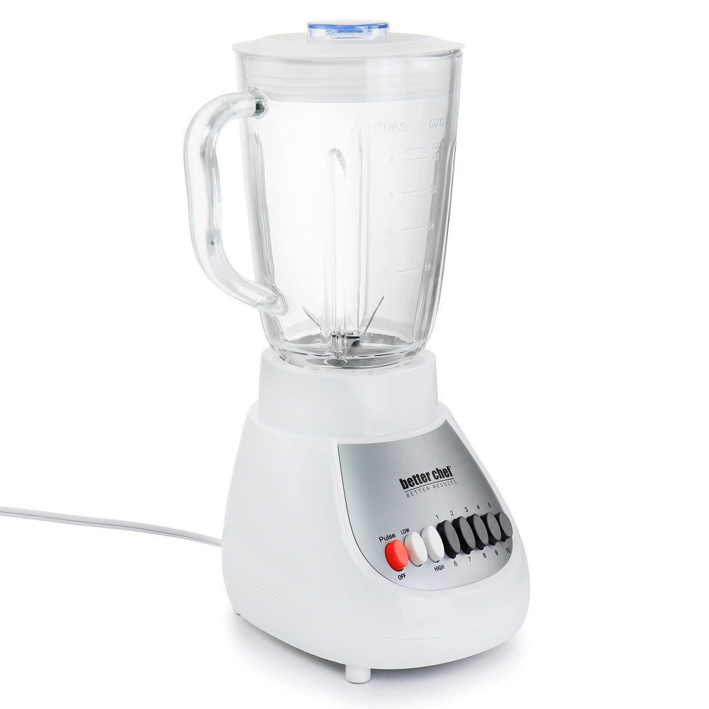 10-speed Watt 42 Ounce Glass Jar Blender In White Multiple Speeds - Diamond Home USA