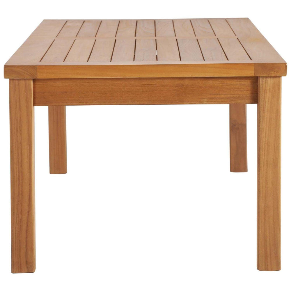 Modway EEI-4122-NAT Upland Patio Teak Wood 59" Coffee Table Natural - Diamond Home USA