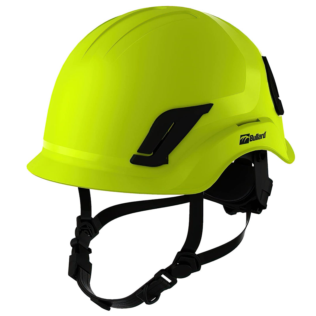 Bullard Cen10 Non-Vented Safety Helmet with Integrated Chinstrap Hi-Viz Yellow