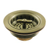 Kingston Brass Tacoma Spin and Seal Sink Basket Strainer Antique Brass Antique