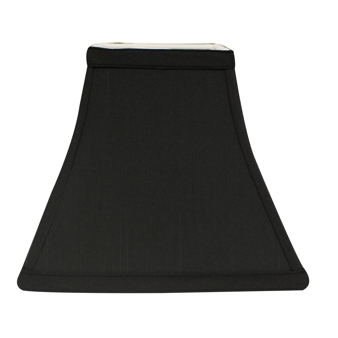 Cloth ire Slant Square Bell Hardback Lampshade ith asher Fitter Black (ith