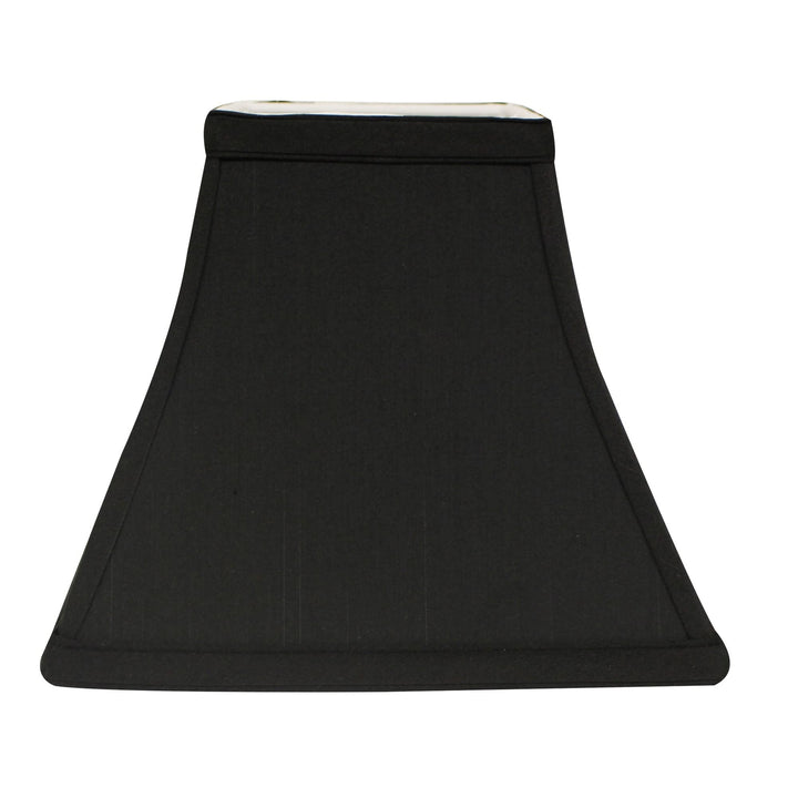 Cloth ire Slant Square Bell Hardback Lampshade ith asher Fitter Black (ith