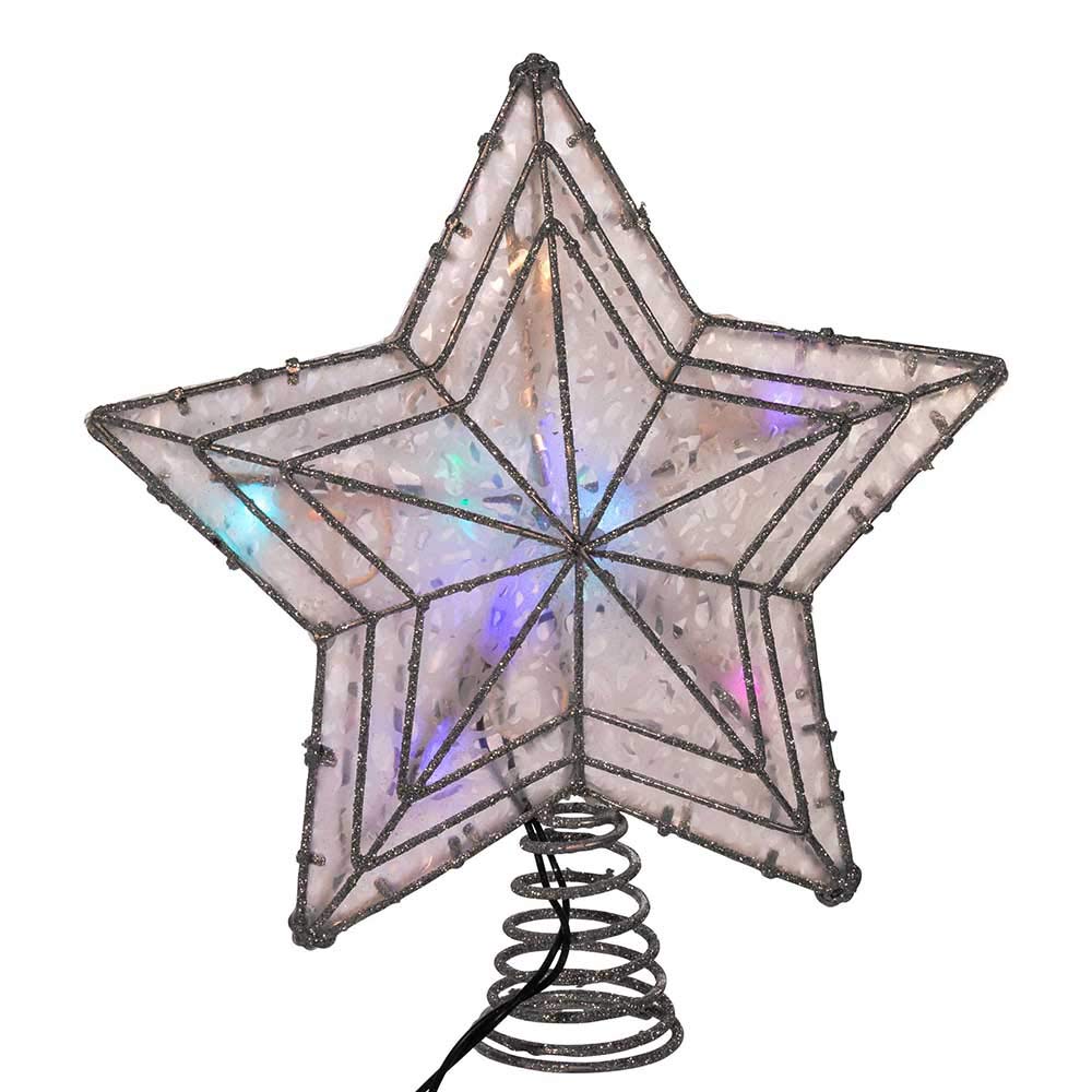 Kurt Adler UL 10-Light LED Color-Changing Star Treetop - Diamond Home USA