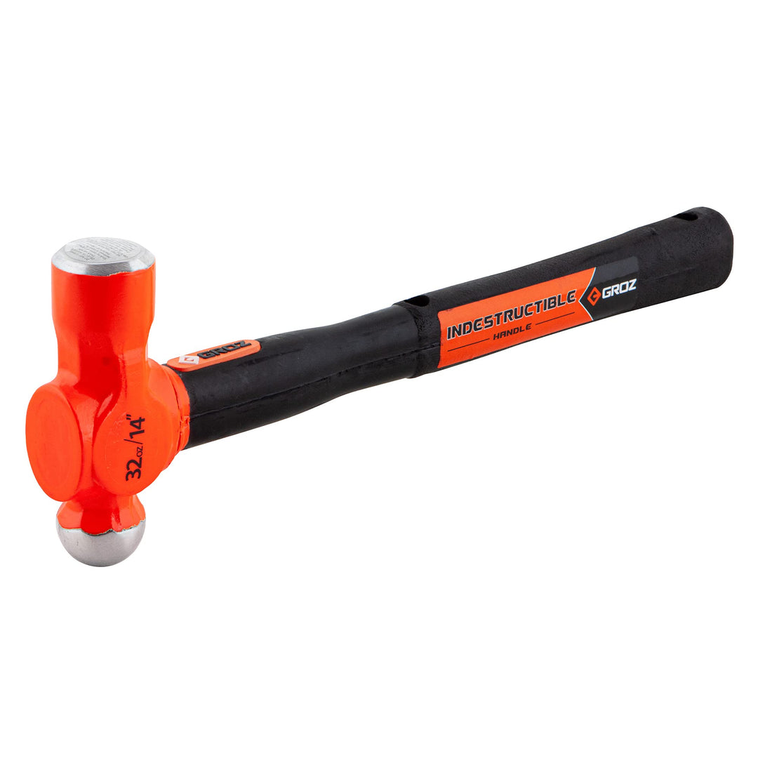 Groz 34541 14" Indestructible Ball Pein Hammer 32 oz