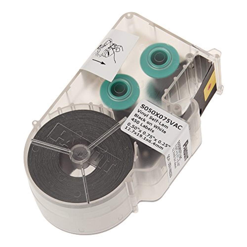 Panduit S100X075VAC P1 Cassette Self-Laminated Label Vinyl White 1.00 by