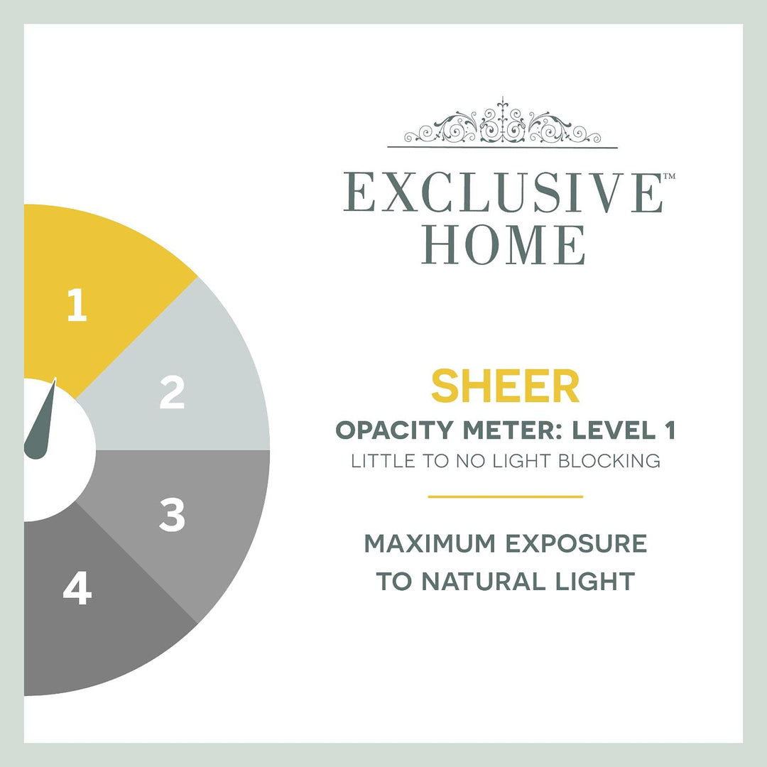 Exclusive Home Curtains Bella Window Curtain Panel Pair with Hidden Tab Top 54X84 - Rose - Diamond Home USA