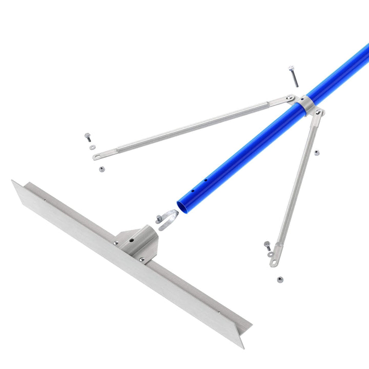 SMOOTH ASPHALT LUTE RAKE - ALUM 30" - 6' ALUM HDL - Diamond Home USA