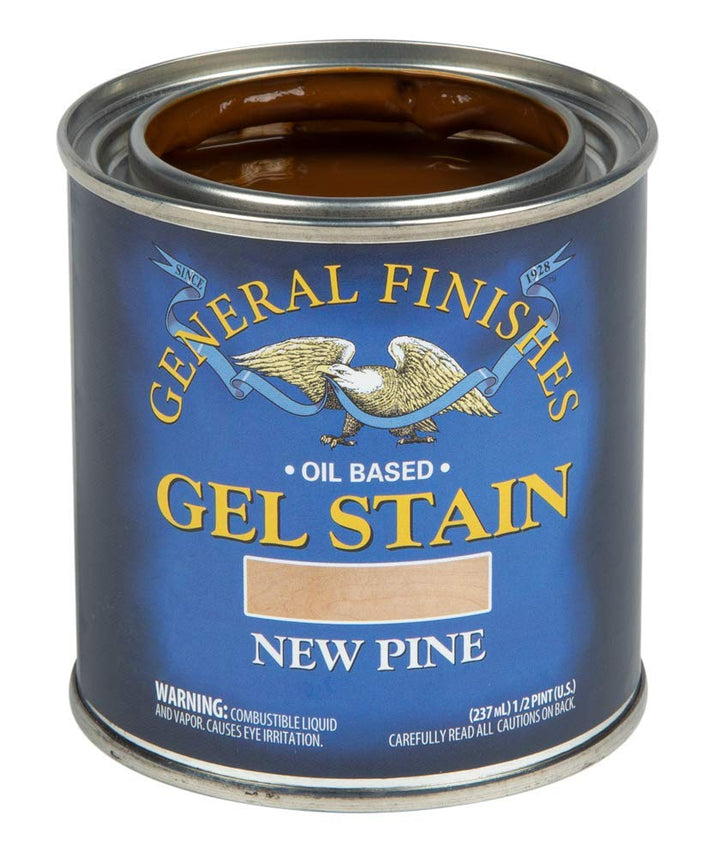General Finishes Oil Base Gel Stain 1/2 Pint New Pine