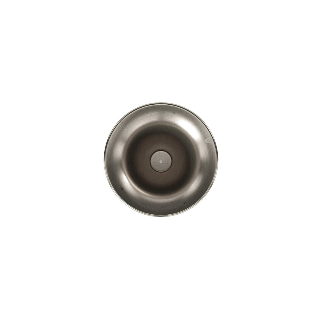 Oversized Flared Silver Vase Large Modern Contemporary - Diamond Home USA