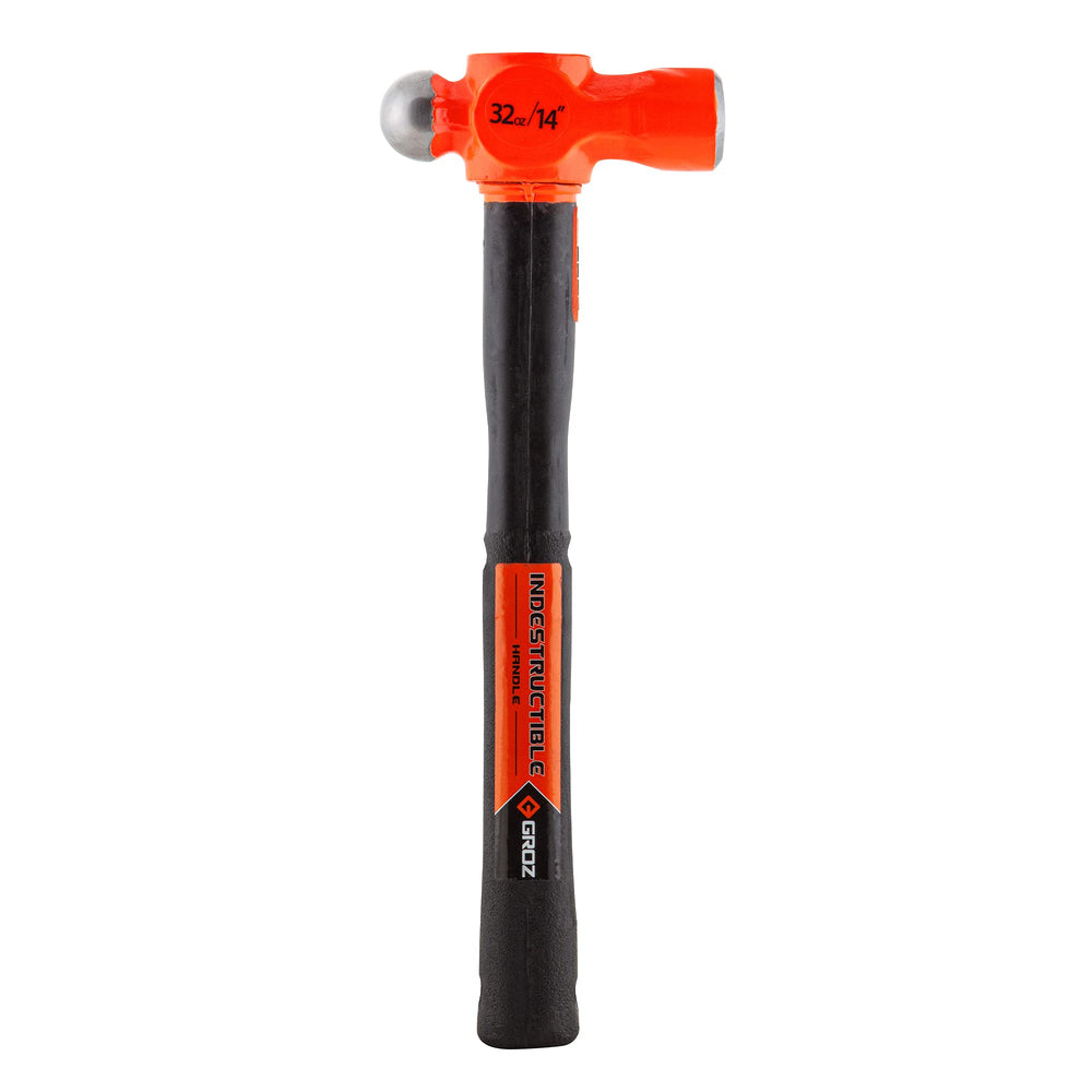 Groz 34541 14" Indestructible Ball Pein Hammer 32 oz - Diamond Home USA