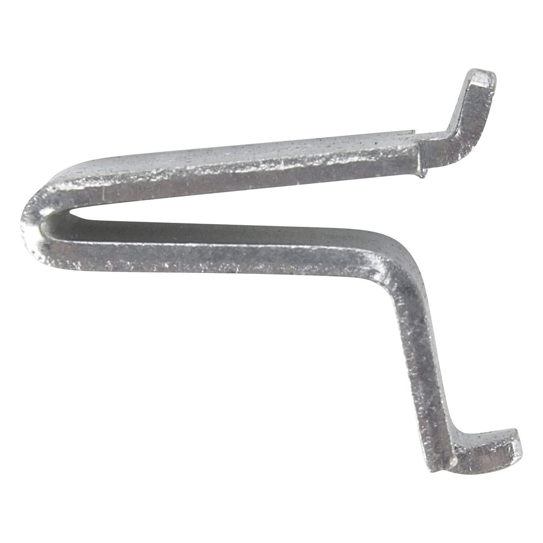 Adjustable Steel Pilaster Shelf Support Clip Zinc (Pack of 20) Grey Metal Silver - Diamond Home USA