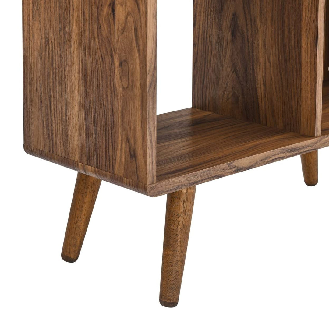 Modway EEI-5743-WAL Transmit 31" Wood Bookcase Walnut - Diamond Home USA