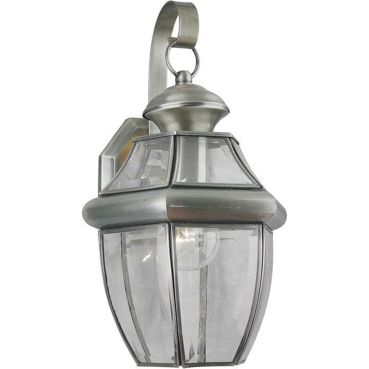 Forte 1201-01-34 One Light Outdoor Lantern Pewter