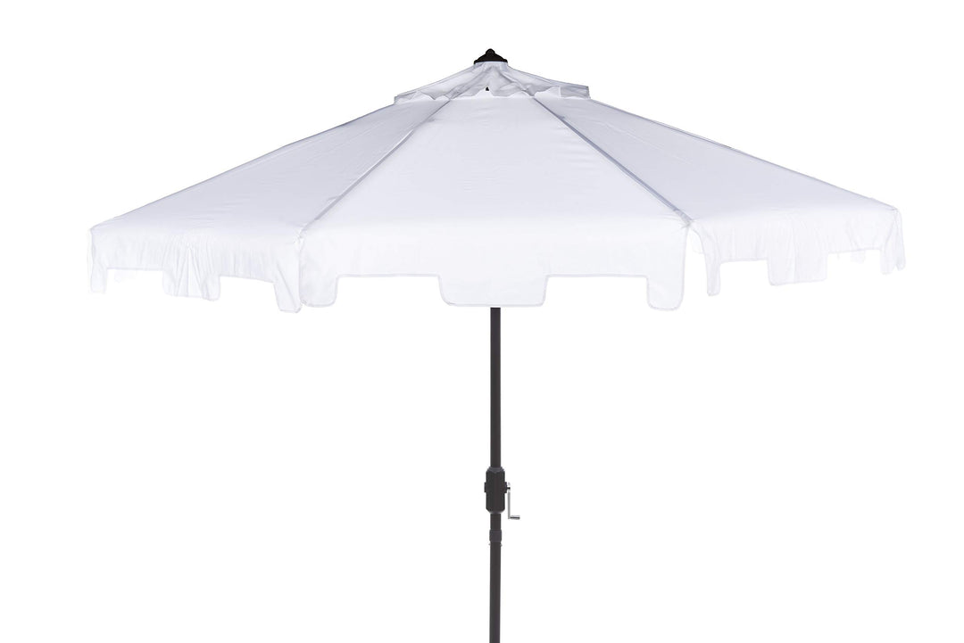 Safavieh PAT8000K Outdoor Collection Zimmerman White Uv Resistant 9 Ft Crank - Diamond Home USA