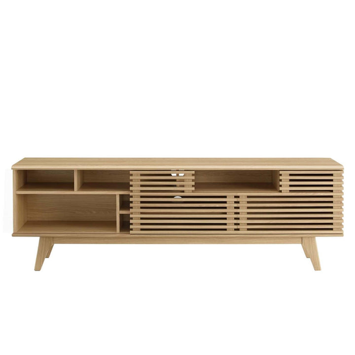 Modway Render Mid-Century Modern Low Profile 71 Inch Media Console TV Stand in - Diamond Home USA