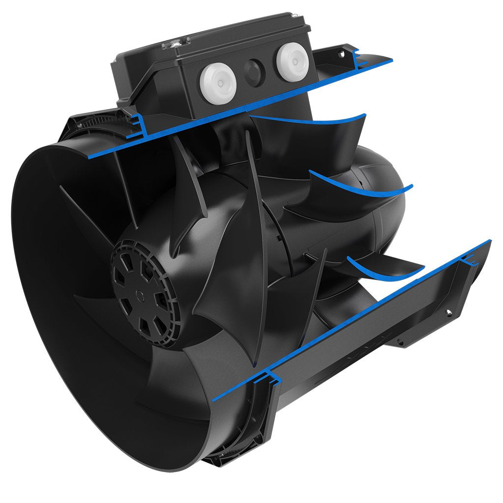 Fantech prioAir 8 647 CFM 115/1/60 Inline Mixed Flow Duct Fan 8" - Diamond Home USA