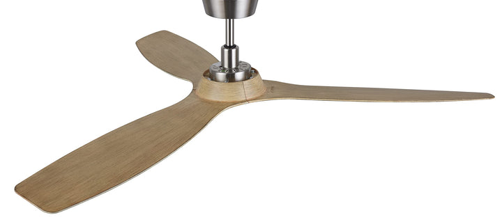 Lucci Air Moto Brushed Nickel and Teak 52-inch Ceiling Fan (21065301) - Diamond Home USA