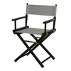 Casual Home Black Frame/Gray Canvas 18" Classic Height Directors-Chairs Grey