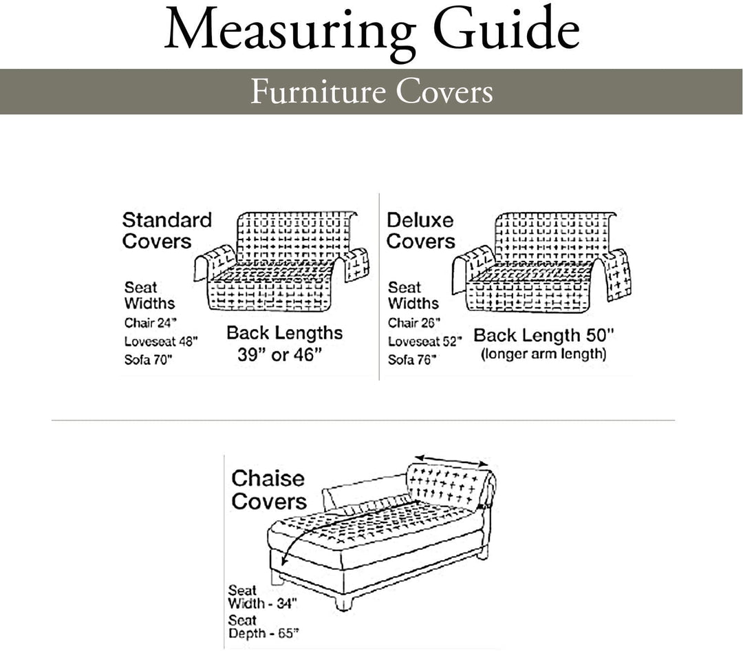 SureFit Deluxe Pet Sofa Cover Furniture Protector Plush Couch Pet Protector