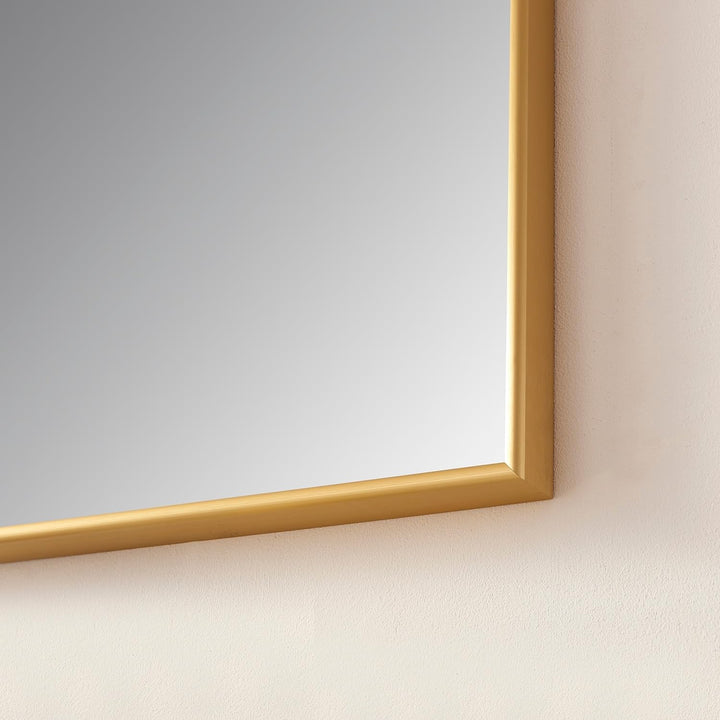 18" Bathroom Vanity Framed Wall Mirror in Gold Modern Contemporary - Diamond Home USA