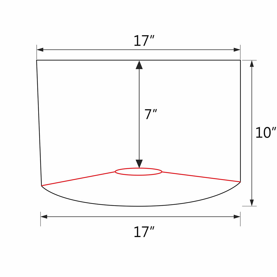 Off White Drum (Cylinder) Shape Uno Construction Lamp Shade (17" X 17" 10") - Diamond Home USA