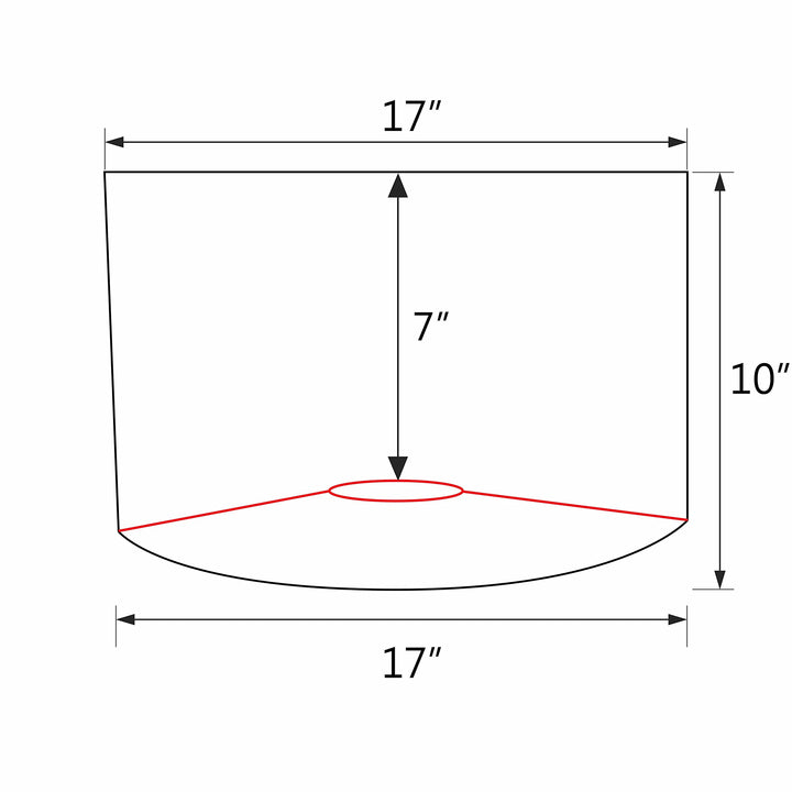 Off White Drum (Cylinder) Shape Uno Construction Lamp Shade (17" X 17" 10") - Diamond Home USA