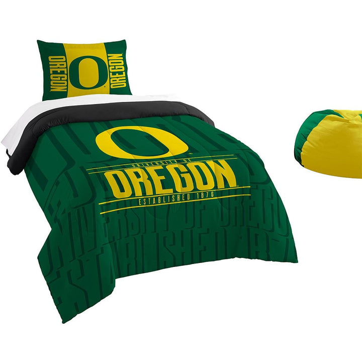 The Northwest Company NCAA Oregon Ducks Comforter and Sham Set Twin Modern Take - Diamond Home USA
