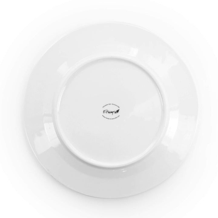 16 Piece Round Porcelain Dinnerware Set In White Solid Formal Dishwasher Safe - Diamond Home USA