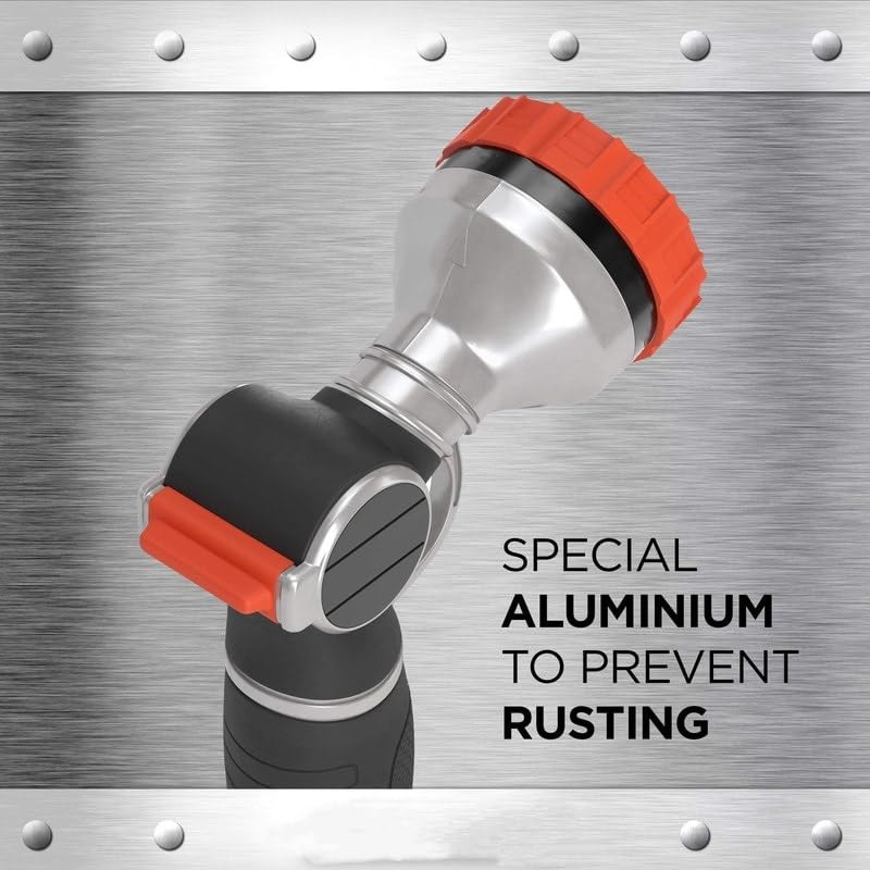 Heavy Duty Garden Hose Nozzle Hand Sprayer Black - Diamond Home USA